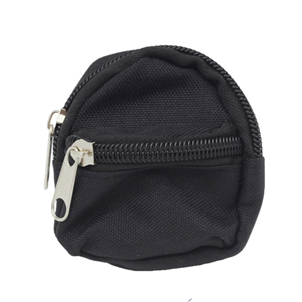 Mini Canvas Backpack for Labubu – White
