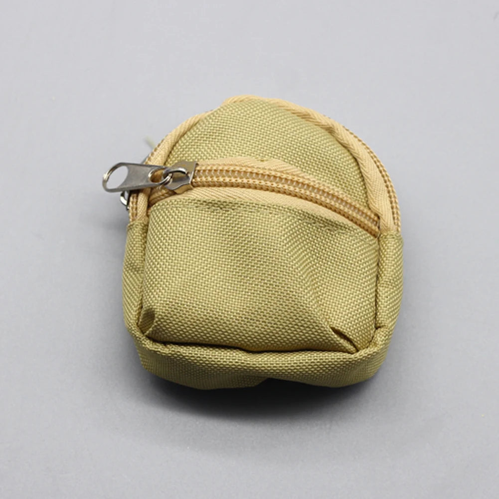 Mini Canvas Backpack for Labubu – White