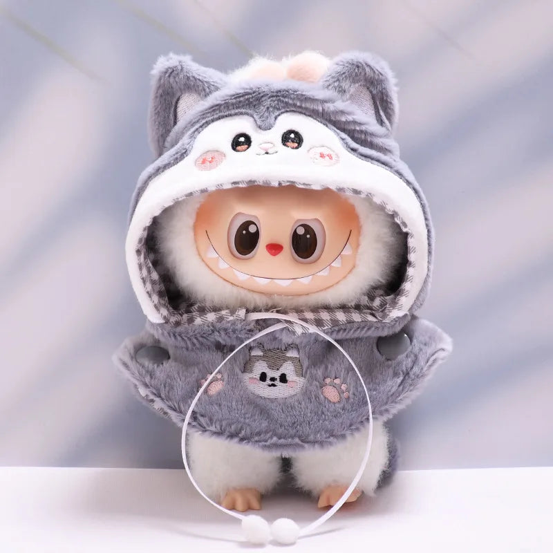 Labubu Outfit – Cute Husky Hoodie Set 🐺
