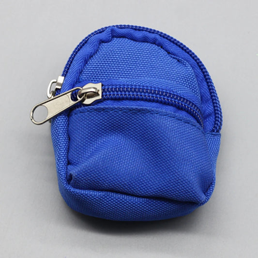Mini Canvas Backpack for Labubu – Blue