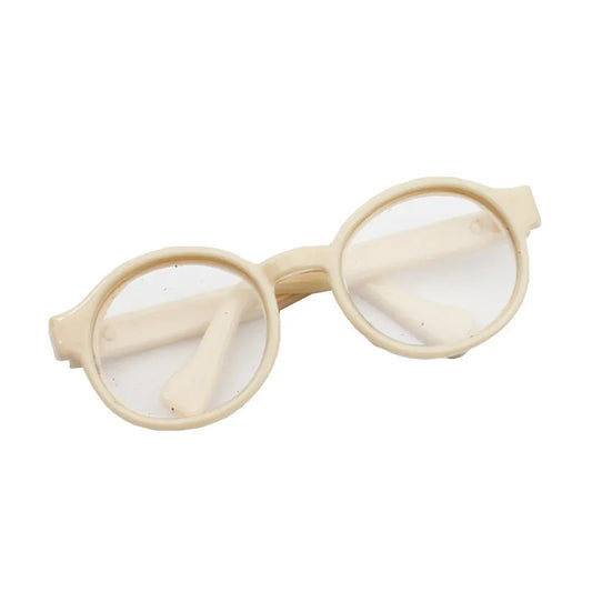 Round Glasses for Labubu Dolls – Tan