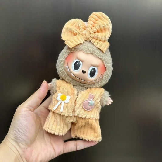 Labubu Corduroy Bow Outfit Set