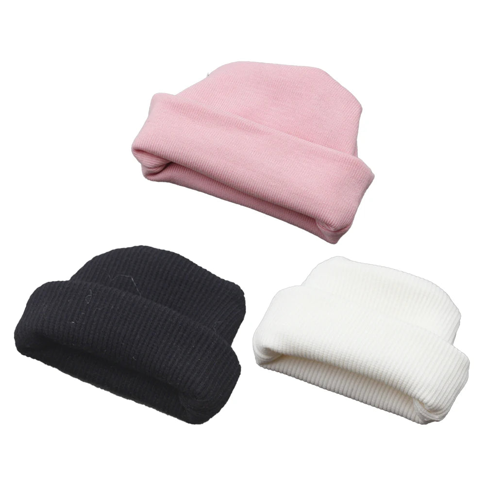 Labubu Doll Beanie Hat – Pink Knit Cap for 10cm–17cm Labubu Plush