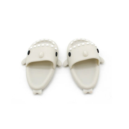 Shark Slippers for Labubu Dolls – Gray