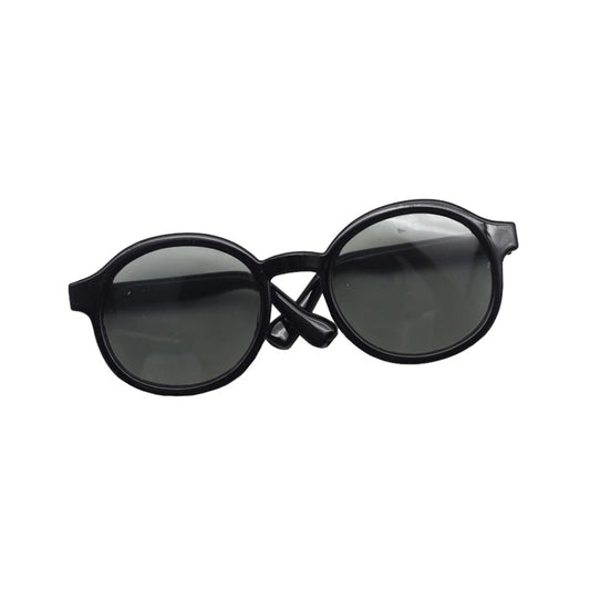 Labubu Round Sunglasses Doll Accessories – Black