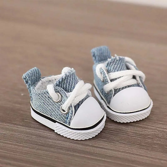 Labubu Sneakers – Blue Canvas
