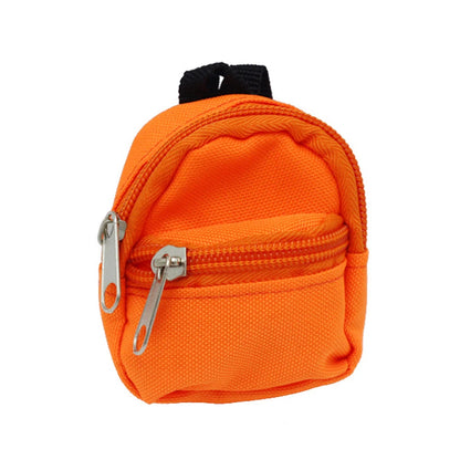 Mini Canvas Backpack for Labubu – White