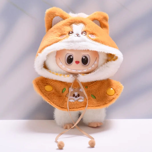 Labubu Clothes – Shiba Style Cloak 🦊