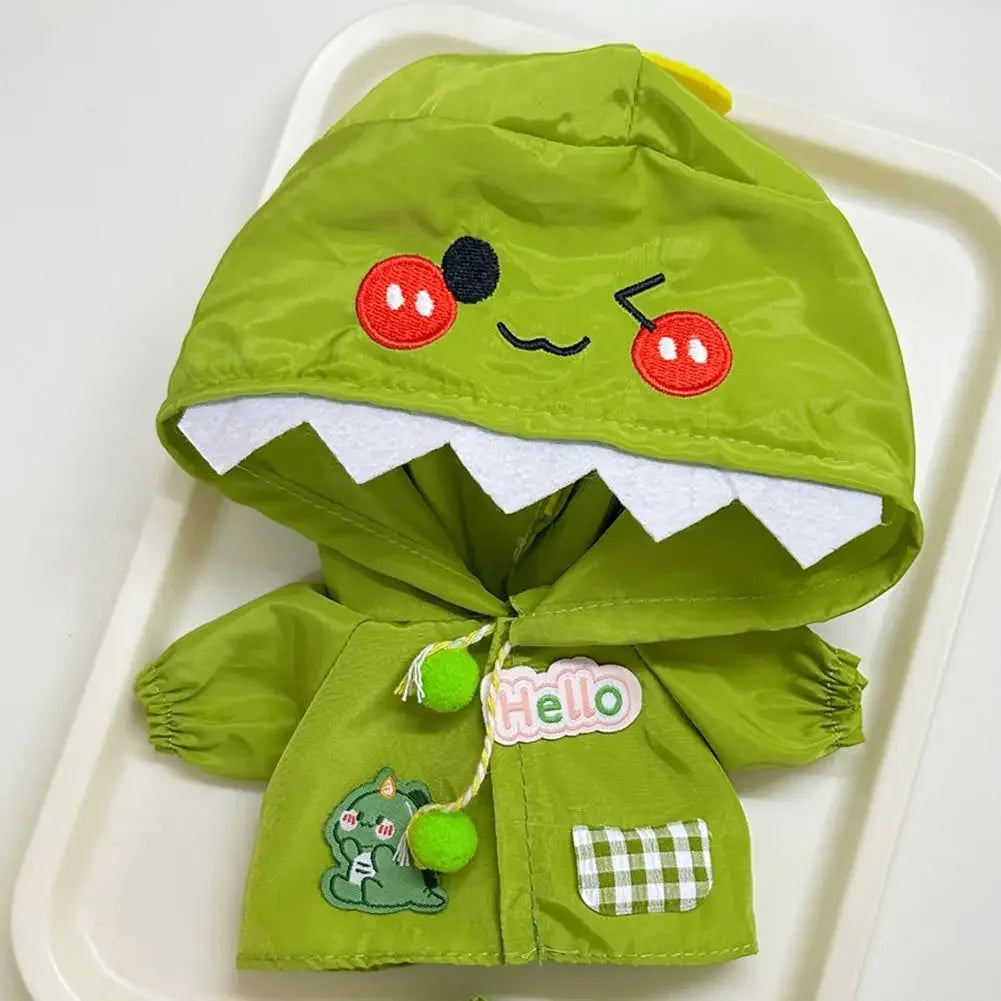 Labubu Dinosaur Hoodie Outfit – Green 🦖✨