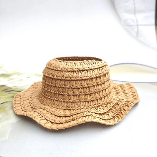 Straw Sun Hat for Labubu Dolls