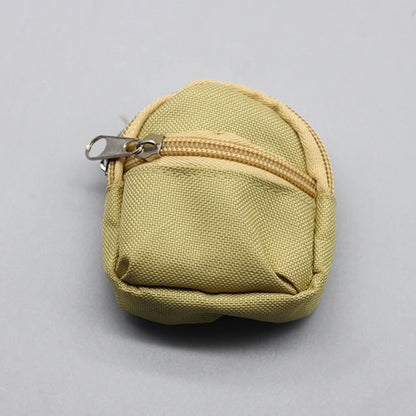 Mini Canvas Backpack for Labubu – White