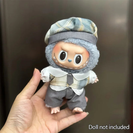 Plaid Gentleman Outfit for Labubu