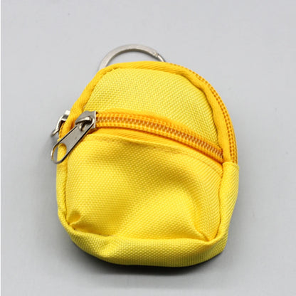 Mini Canvas Backpack for Labubu – White