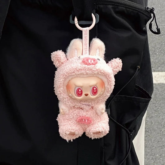 Pink Bunny Hoodie Plush Outfit